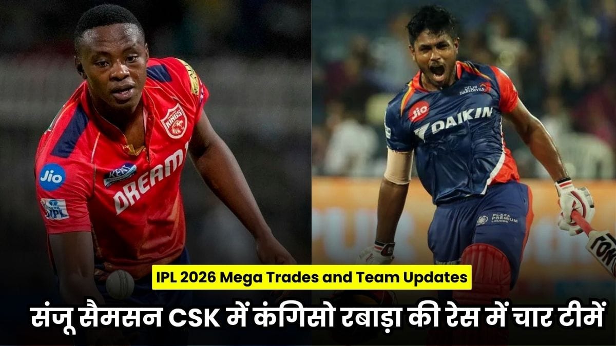 IPL 2026 Mega Trades and Team Updates: आरसीबी की मेगा डील, संजू सैमसन CSK में और नया कप्तान जैसवाल