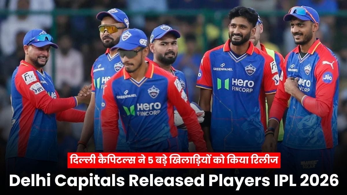 Delhi Capitals Released Players IPL 2026: IPL 2026 से पहले दिल्ली कैपिटल्स ने 5 बड़े खिलाड़ियों को किया रिलीज