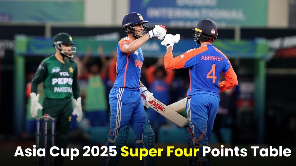 Asia Cup 2025 Super Four Points Table: पाकिस्तान को हराकर भारत नंबर 1 पर, देखें बाकी मैचों का पूरा शेड्यूल