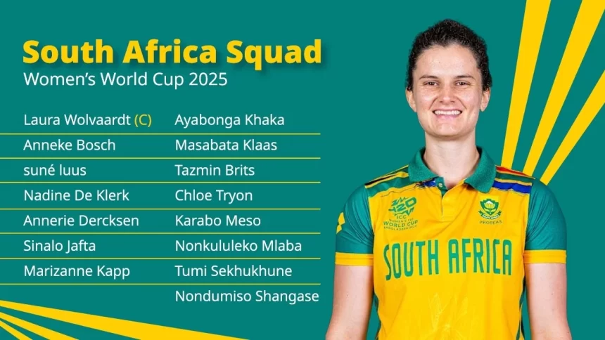 South Africa Women World Cup 2025 Squad: साउथ अफ्रीका महिला टीम में 6 बड़े बदलाव, नई उम्मीदें जागीं