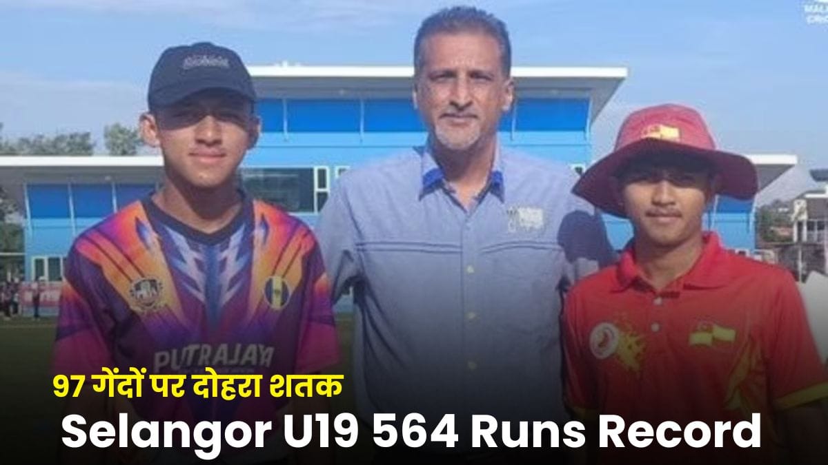 Selangor U19 564 Runs Record: 97 गेंदों पर दोहरा शतक, अंडर-19 टीम ने वनडे क्रिकेट में बनाया दुनिया का सबसे बड़ा स्कोर
